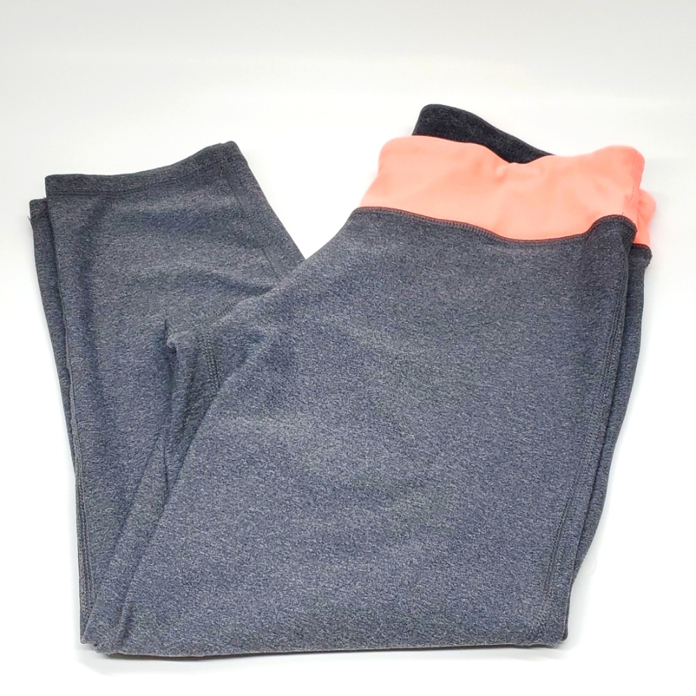 Champion Workout Capris Pants in Gray Orange M